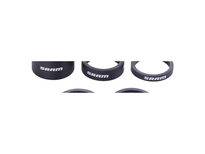 SRAM spacer set (2.5x2 / 5 / 10 / 20mm | black / white)