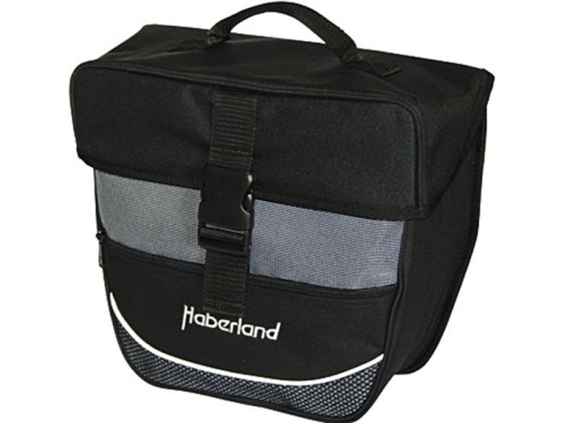 Haberland entry-level series single pannier (12.5 liters | black / silver)