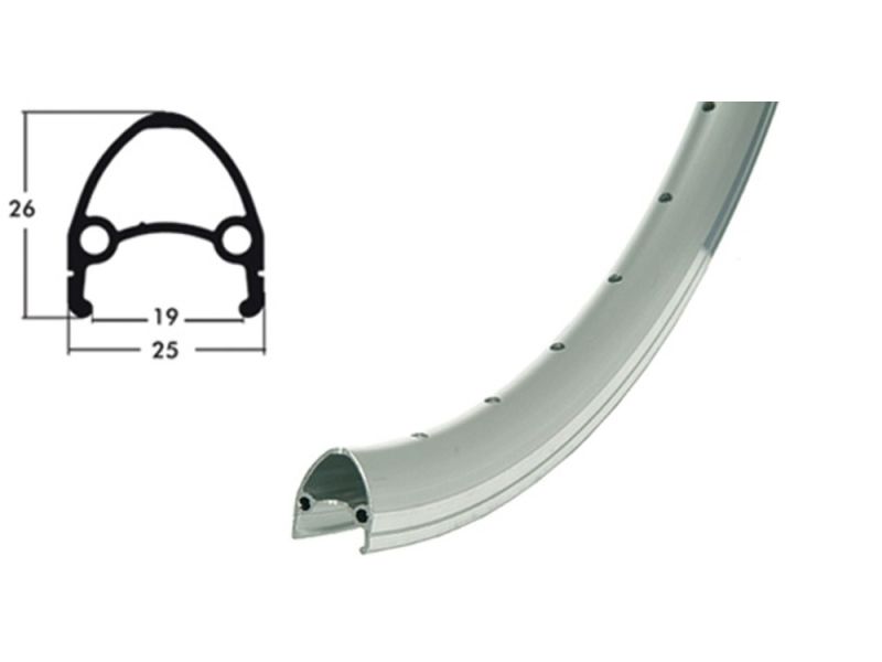 Schürmann Euroline Aluminium Bicycle Rim (19-62236l | silver)