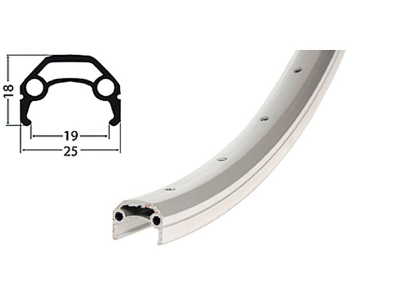 Schürmann Aluminum rim Yak-19 19-559 Si 36l (silver)