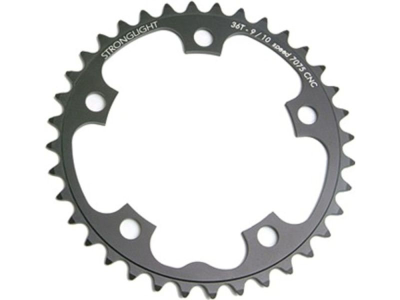 Stronglight Chainring Zircal 7075 T6 Lhkr. 110mm., 39 Z. (black)