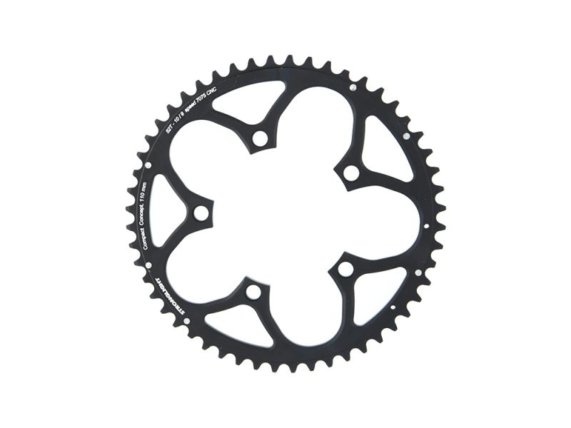 Stronglight Chainring Zircal 7075 T6 Lhkr. 110mm., 52 Z. (black)