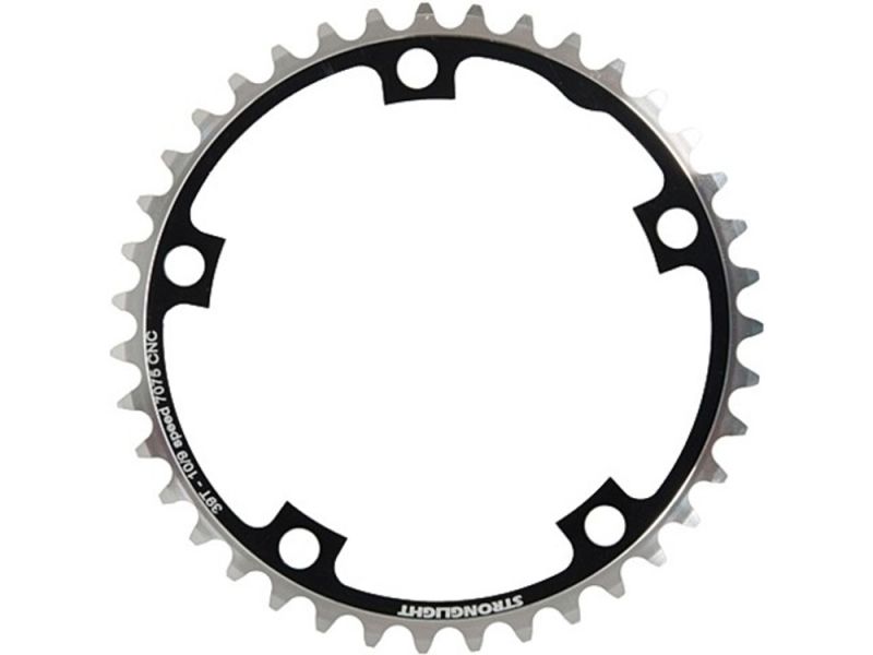 Stronglight Chainring Zircal 7075 T6 130mm Lhkr. 39z. (silver)