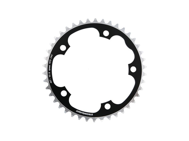 Stronglight Chainring Zircal 7075 T6 130mm Lhkr. 42z. (silver)