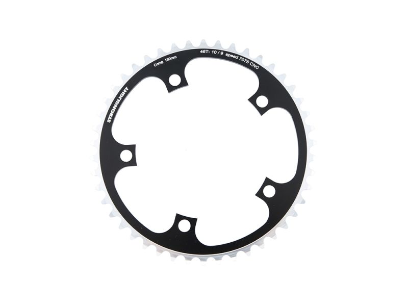 Stronglight Chainring Zircal 7075 T6 130mm Lhkr. 46z. (silver)