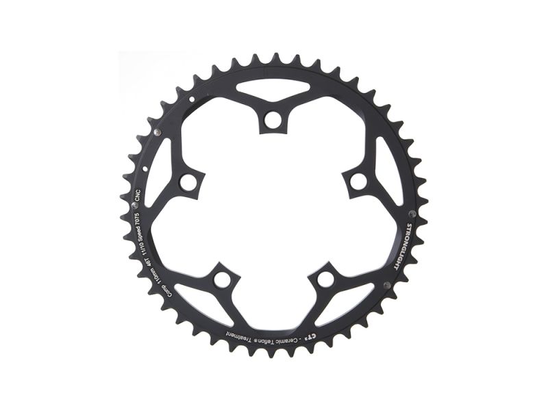 Stronglight Chainring CT2 110mm Lhkr. 46 Z. (black)