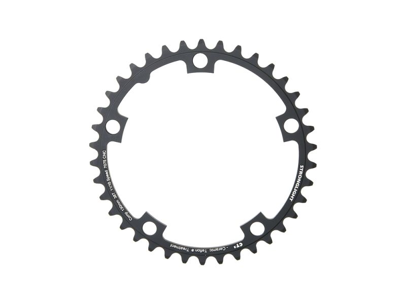 Stronglight Chainring CT2 130mm Lhkr. 38 Z. (black)