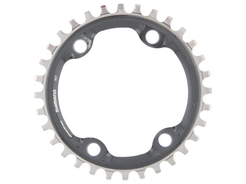 Shimano Deore XT chainring (32 teeth | 4 holes | 96lk M8000 | 1-speed | silver)