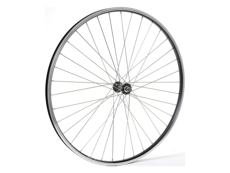 Schürmann Yak-19 Front Wheel 28“ (19-622 | DV | 36H | black | Shimano HB-TX500 | Solid Axle | 2,00 Niro | 295mm)