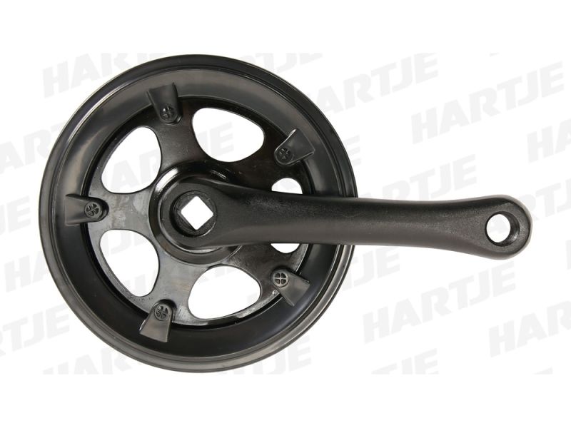 Miranda Crank Set 170mm 38 Teeth with chain protection ring (black)