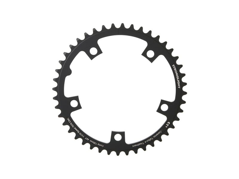 Stronglight Chainring CT2 130mm Lhkr. 44z. (black)