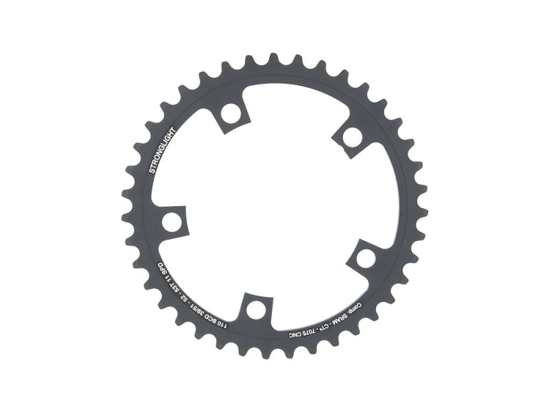Stronglight CT2 Chain Ring 22 (110mm | 39 | 51 / 52 / 53 Teeth | black)