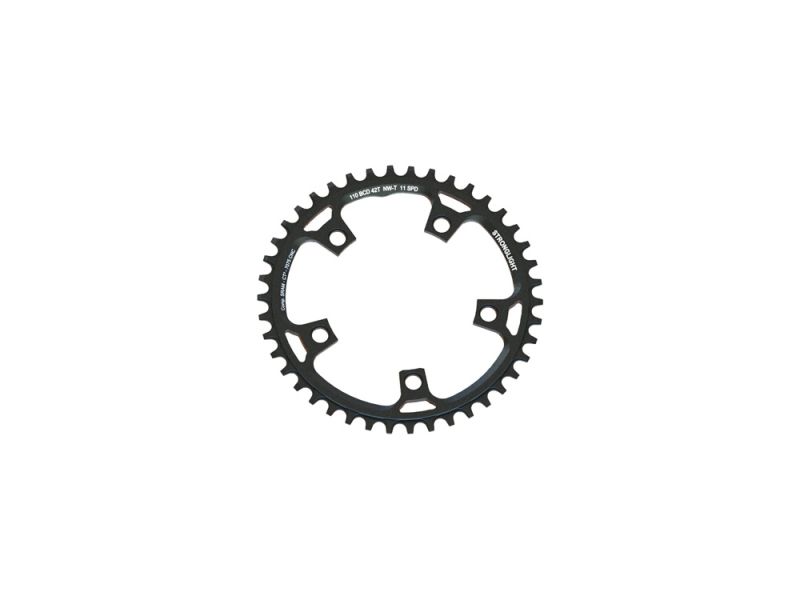 Stronglight Gravel Chain Ring 7075 T6 (110mm | 5 Arm | 40 Teeth | black)