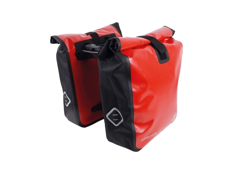 AtranVelo Travel AVS single pannier (black / red)