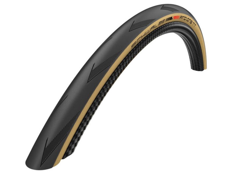 Schwalbe Pro One TT Evolution Line bicycle tyre (28-622 | B / CL ADD | folding | black / beige)