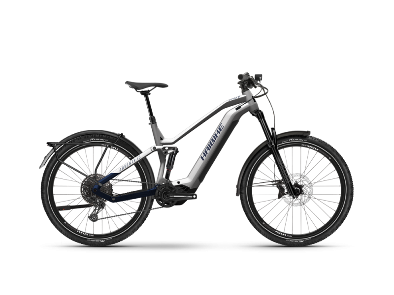 Haibike Adventr FS 9 Fully Trekking E-Bike (29" | 720Wh | silber / dunkelblau)
