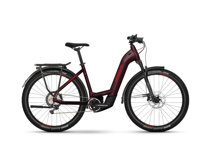 Haibike Trekking 11 Wave Trekking E-Bike (27,5" | 750Wh | weinrot / neonrot)