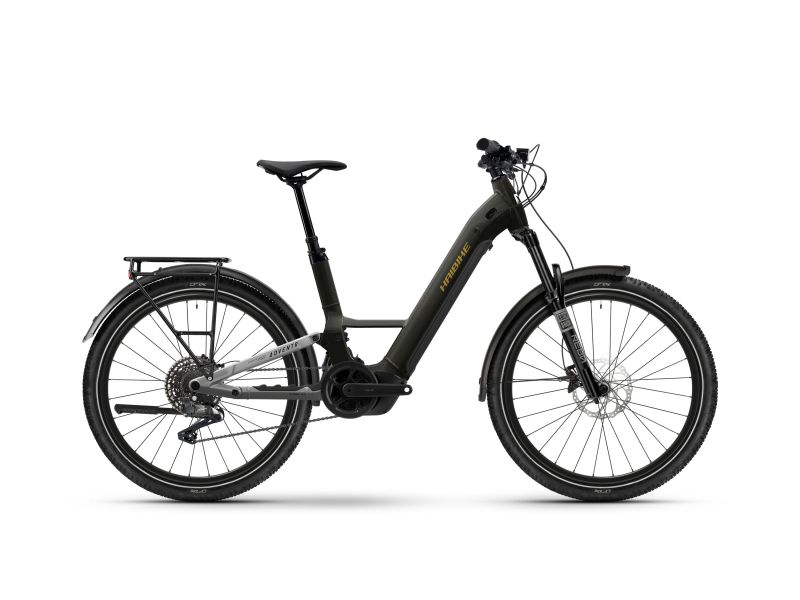 Haibike Adventr 6 Low | Fully Trekking E-Bike | 27.5" | 800Wh Bosch PX | sparkling black / platinum chrome-45cm