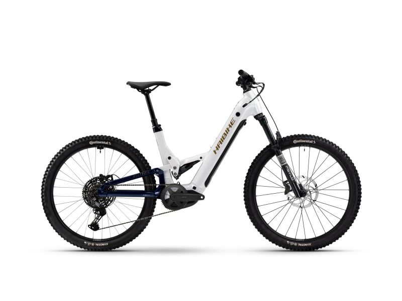 Haibike AllTrail 8 27.5 Low | E-MTB Fully | 27.5" | 800Wh Bosch CX | white / blue / gold-45cm