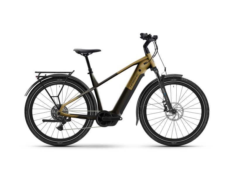 Haibike Trekking 7.5 High | Trekking E-Bike | 27.5" | 800Wh Bosch PX | sparkling black / gold-50cm