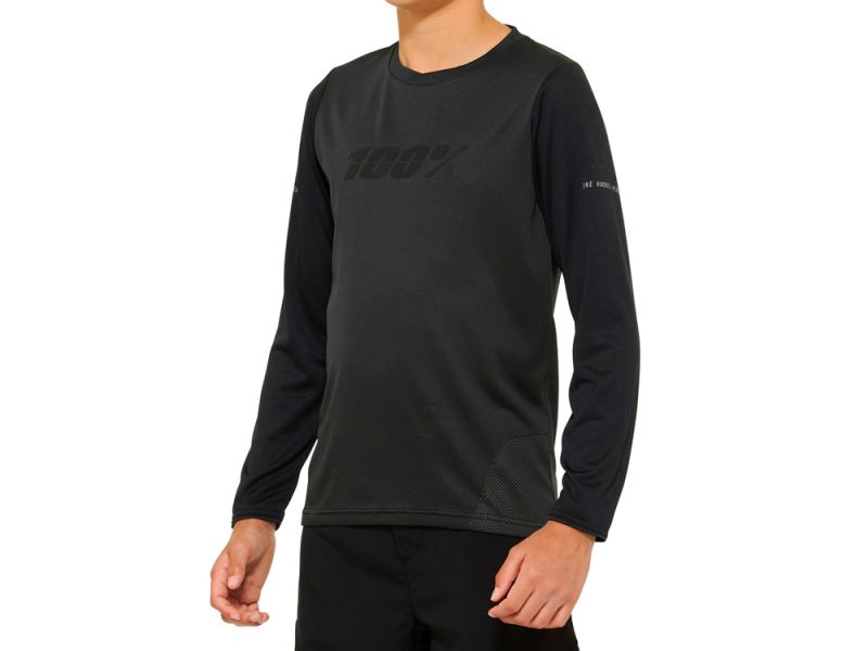 100% Ridecamp Langarm Fahrradtrikot Jugendliche