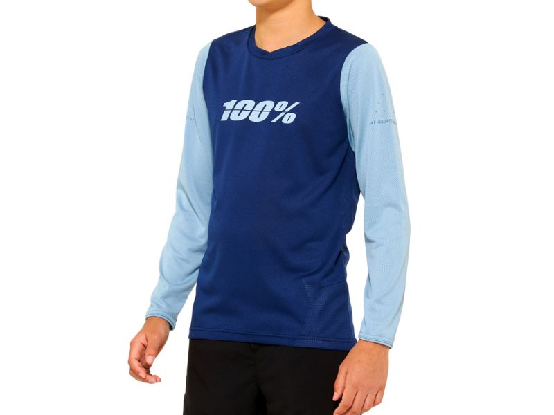 100% Ridecamp Langarm Fahrradtrikot Jugendliche