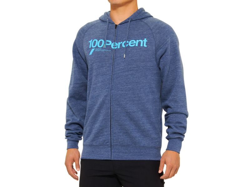 100% Kerv Fleece Zip Hoodie