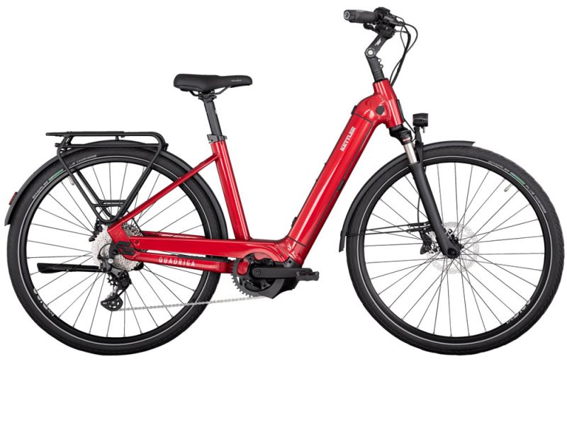 Kettler Quadriga CX10 LG Low | Trekking E-Bike | 28" | 750Wh Bosch CX | classic red shiny