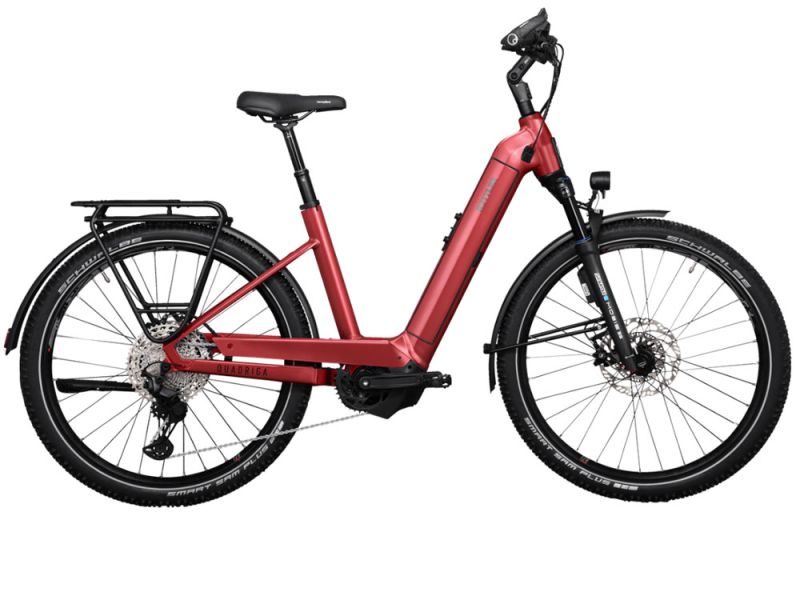 Kettler Quadriga Town&Country Comp 750 Low | Trekking E-Bike | 27,5" | 750Wh Bosch CX | sport red matt