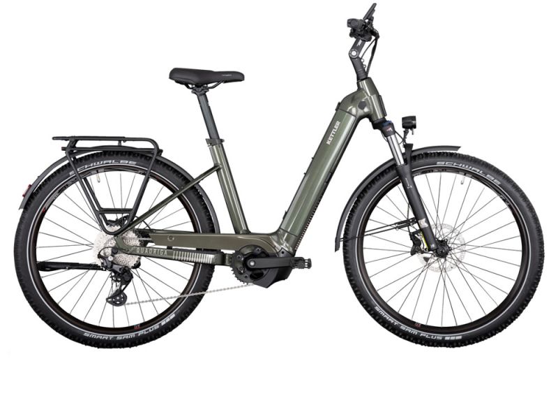 Kettler Quadriga Town&Country CX10 LG Low | Trekking E-Bike | 27,5" | 625Wh Bosch CX | classic green shiny