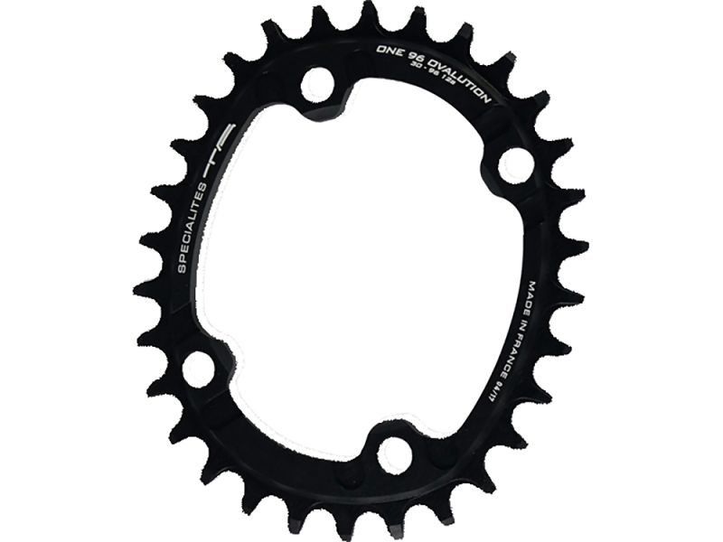 TA One 96 Ovalution 10/11/12-fach Kettenblatt (34 Zähne Ø 96mm l schwarz)