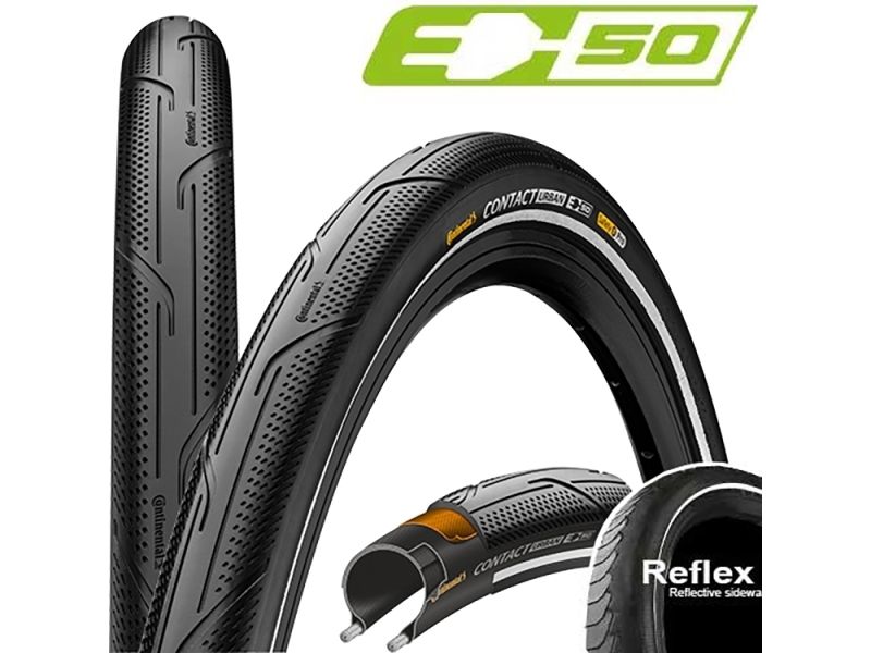 Continental Contact Urban E50 Reflex 42-406 Drahtreifen (schwarz)