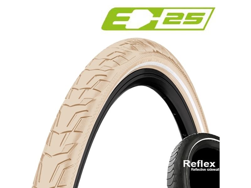 Continental Ride City E25 Reflex 47-622 Drahtreifen (creme)