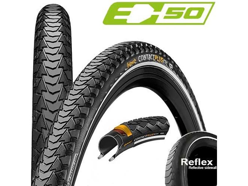 Continental Contact Plus E50 Reflex 40-622 Drahtreifen (schwarz)