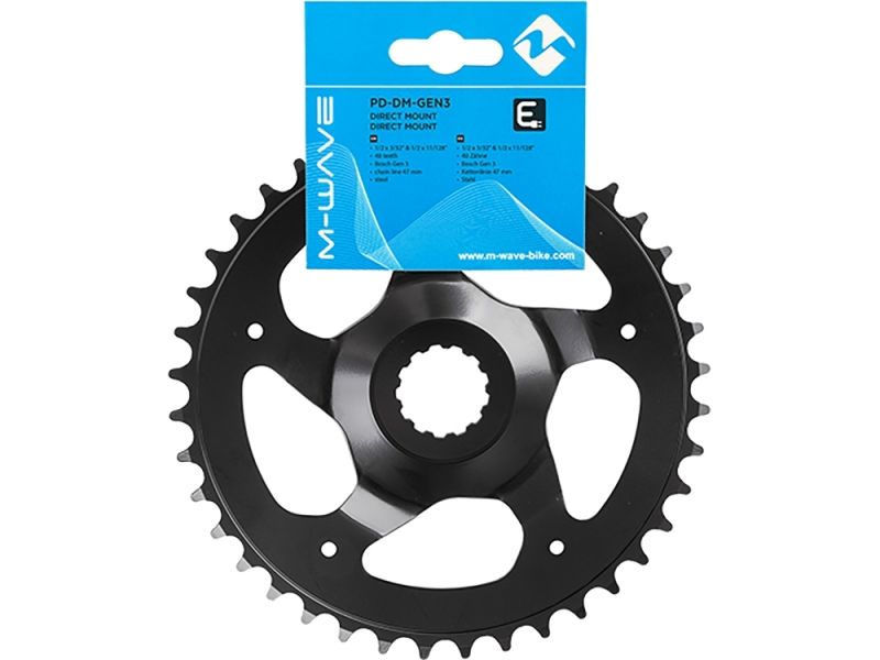 Messingschlager E-Bike Bosch Gen3 40 Zähne Kettenblatt (schwarz)