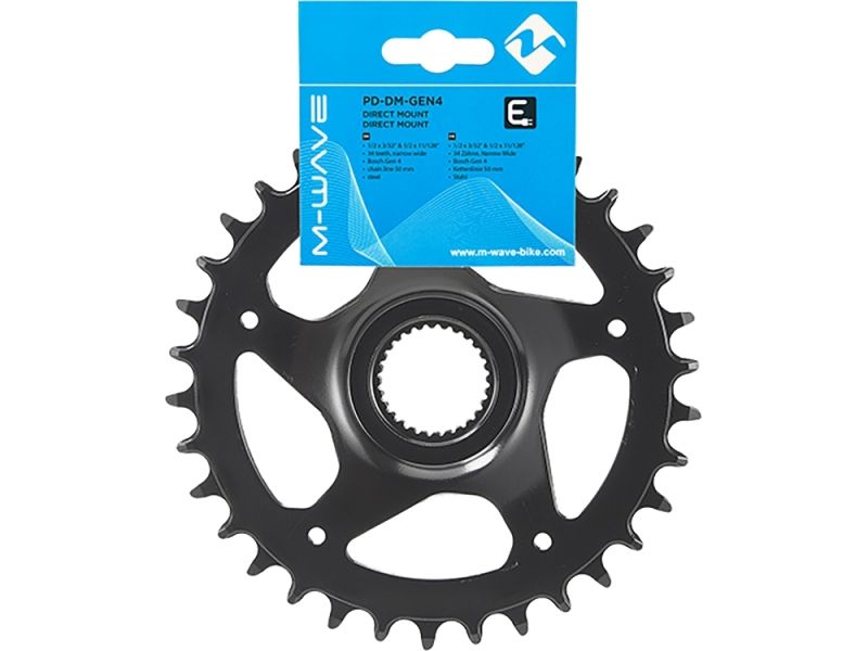 Messingschlager E-Bike Bosch Gen4 34 Zähne Kettenblatt (schwarz)