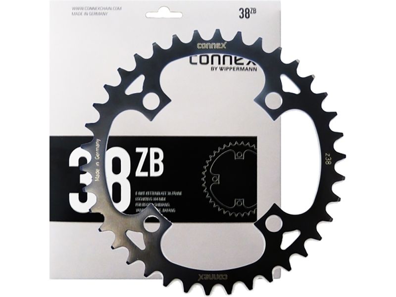 Connex E-Bike Bosch/Shimano/Yamaha/Brose Kettenblatt (38 Zähne Ø 104mm l schwarz)