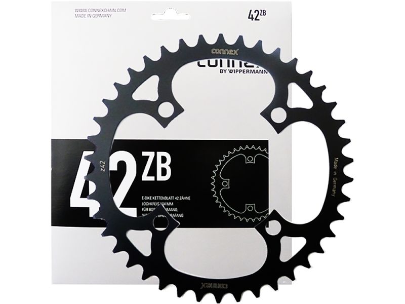 Connex E-Bike Bosch/Shimano/Yamaha/Brose Kettenblatt (42 Zähne Ø 104mm l schwarz)