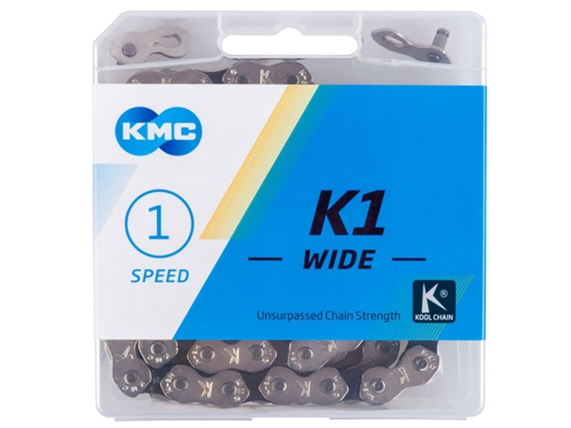 KMC K1 Wide Fahrradkette (100 Glieder l silber / schwarz)