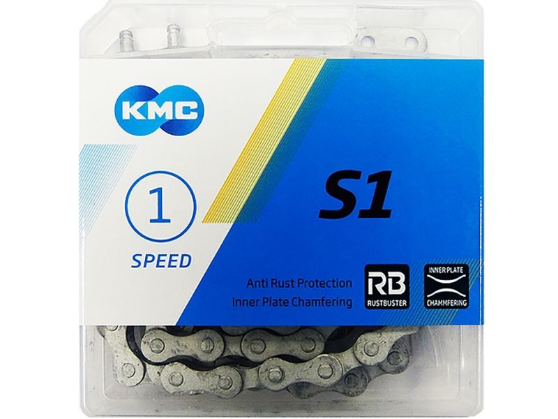 KMC S1 Wide RB Fahrradkette (112 Glieder l silber)