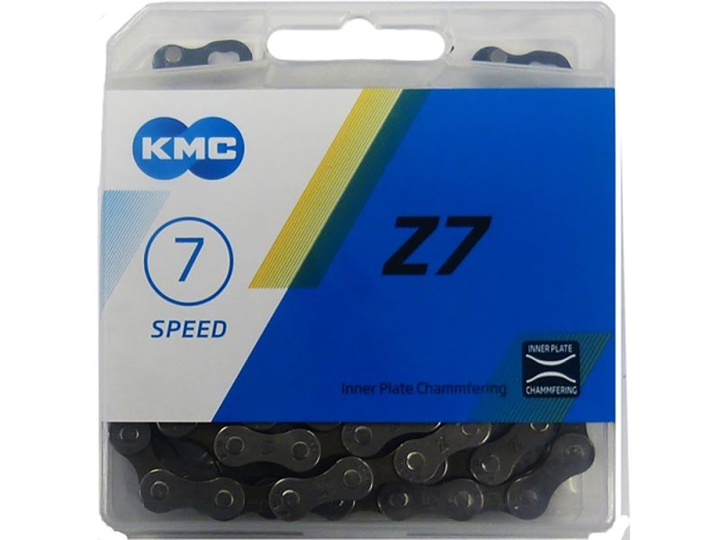KMC Z7 Fahrradkette (114 Glieder l grau / braun)