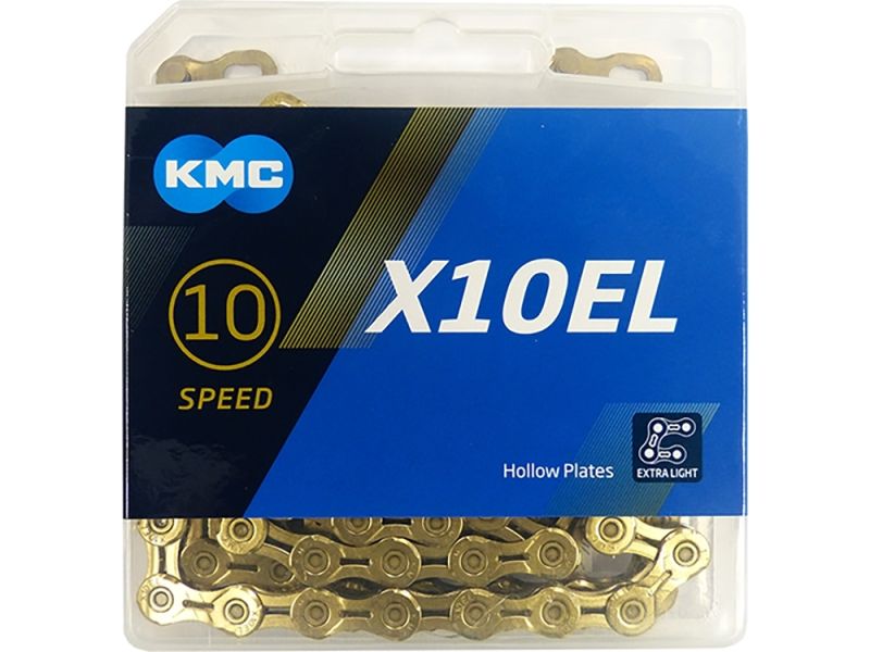 KMC X10EL Fahrradkette (114 Glieder l gold)