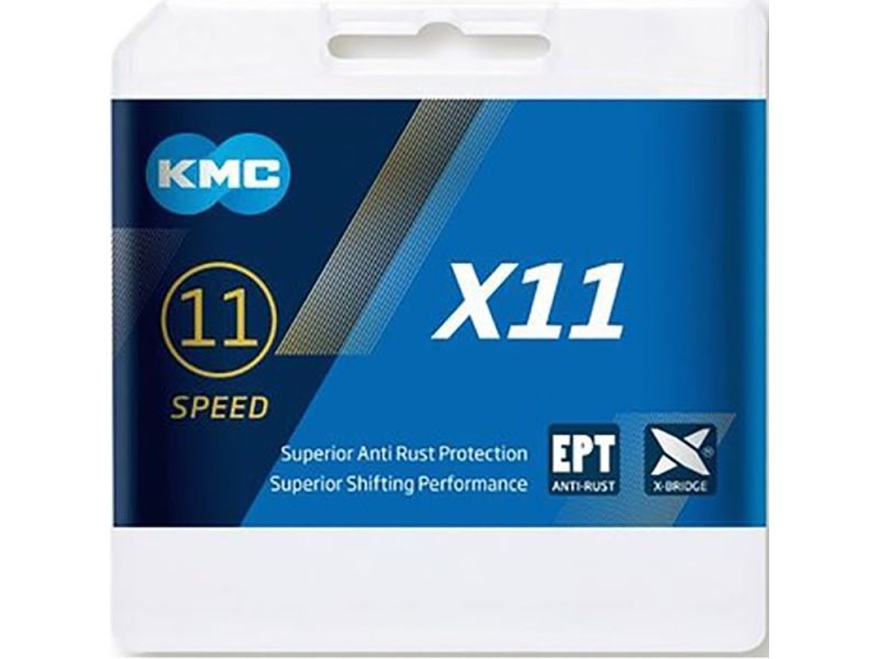 KMC X11 EPT Fahrradkette (118 Glieder l silber)