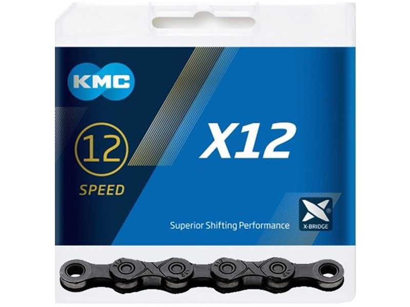 KMC X12 BlackTech Fahrradkette (126 Glieder l schwarz)
