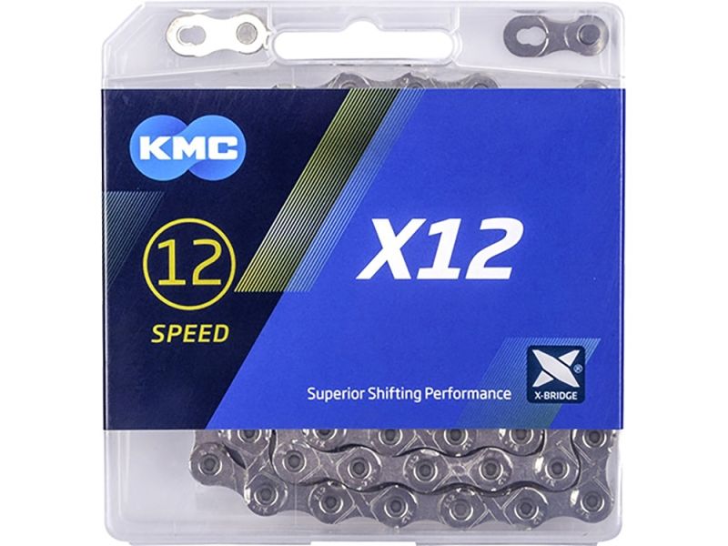 KMC X12 Fahrradkette (126 Glieder l schwarz / silber)