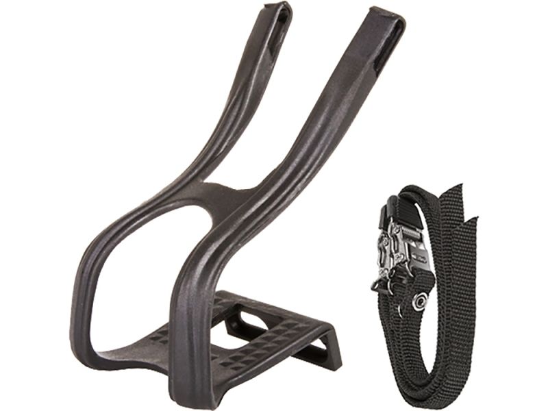 Messingschlager Pedalhaken (schwarz) L