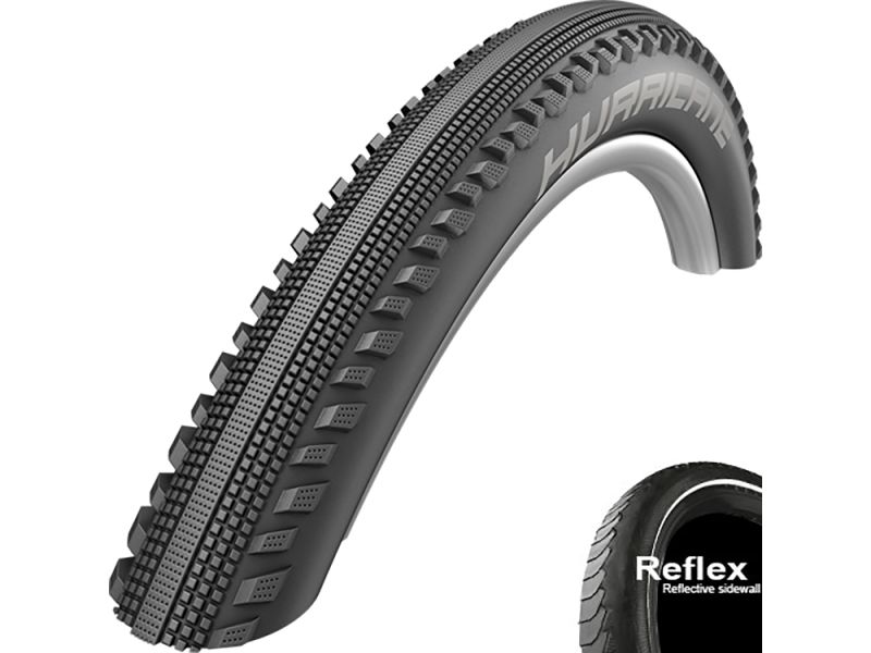Schwalbe Hurricane Performance DD RaceGuard E50 Reflex 50-622 Drahtreifen (Addix l schwarz)