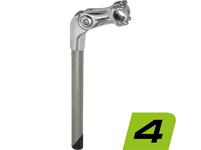 ErgoTec Octopus 2 Tube Schaftvorbau (Ø 25.4/25.4mm x 300/90mm l silber)