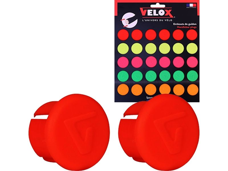 Velox Lenkerstopfen (neonrot)