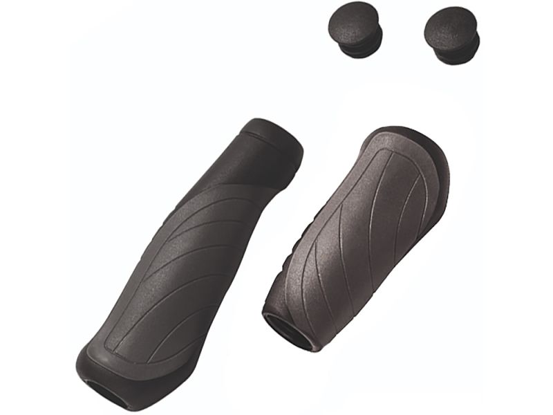 Humpert Ohio 135/92mm Fahrradgriffe (schwarz / grau)